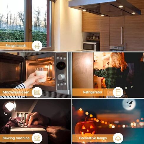 Dimmable E12 Night Light Bulb 15W 20W Equivalent, T20 Salt Lamp Bulb, Mini LED Candelabra Bulb for Microwave Oven Refrigerator Bedroom Ceiling Fan, 2200K Warm White, 180LM, 2 Pack in Saudi Arabia