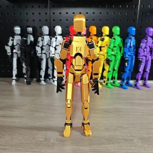 7PCS Assembly Completed T13 Action Figure 3D Printed Multi-Jointed Movable,Lucky 13 Action Figures,Multi-Articular Action Figures,Desktop Decorations,Creative Gifts (7 Colors) in Saudi Arabia