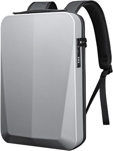 Origami Knapsack TSA Locks -Hard Shell Anti Theft Slimmest USB Charging Port Water Resistant Laptop Backpack I Business Travel Laptop Backpack for Men and Women (Silver) in Saudi Arabia