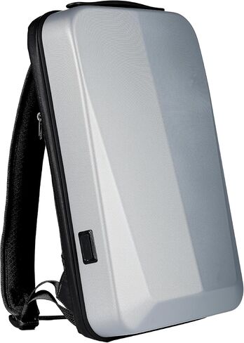 Origami Knapsack TSA Locks -Hard Shell Anti Theft Slimmest USB Charging Port Water Resistant Laptop Backpack I Business Travel Laptop Backpack for Men and Women (Silver) in Saudi Arabia