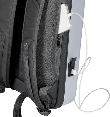 Origami Knapsack TSA Locks -Hard Shell Anti Theft Slimmest USB Charging Port Water Resistant Laptop Backpack I Business Travel Laptop Backpack for Men and Women (Silver) in Saudi Arabia