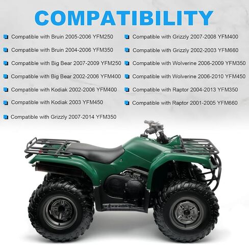 Left Handlebar Switch Engine Start Compatible with Yamaha YFM Bruin 250/350 Big Bear 250/400 Grizzly 350/400/660 Wolverine 350/450 Kodiak 400/450 Raptor 350/660 Replacement for 5LP-83973-01-00 in Saudi Arabia