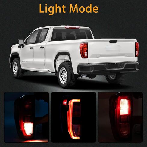 Tail Light Assembly Compatible With 2019-2022 GMC Sierra 1500/2500 Left Driver Side Halogen Rear Brake Lamps With Bulb And Wiring Harness in Saudi Arabia