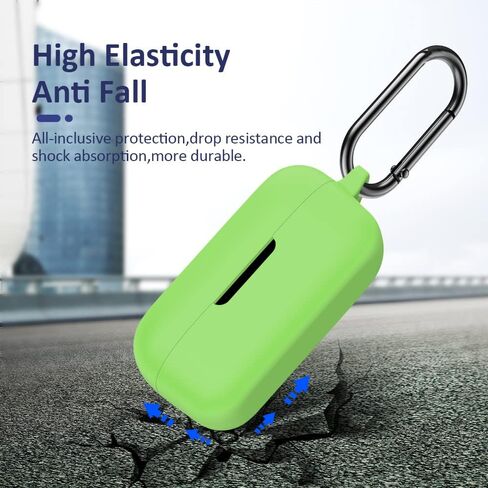 LEFXMOPHY Cover for iLuv TB100 Wireless Earbuds Case, Black Heavy Duty Silicone Protective Skin Sleeve in Kuwait