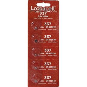 LOOPACELL 337 (SR416SW) Silver Oxide Battery (5 Batteries)
