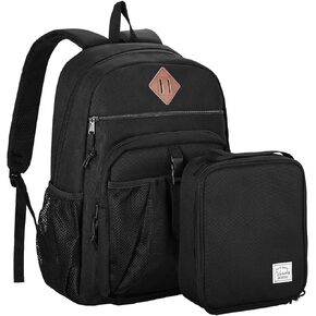 VASCHY Kids Backpack Lunch Bag Set, Boys Large School Bookbag Insulated Lunch Box for Toddlers Preschool,Daycare,Kindergarten,Elementary School Shark