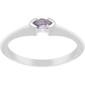 Marquise Cut 0.20 Ctw Multi Choice Gemstone 925 Sterling Silver Women Wedding Ring, Stacking Ring For Her
