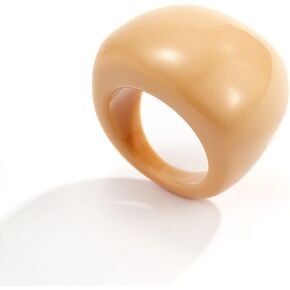 Colorful Chunky Acrylic Wide Band Ring Resin Chunky Knuckle Finger Stackable Finger Ring Cute Multicolor Acrylic Candy Finger Rings for Women Girls Y2K Jewelry