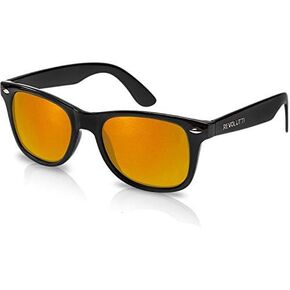 Polarized Sunglasses for Men and Women | Golden UV400 Protection Factor Lenses with Maintenance Set