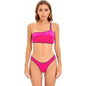 Lucky Brand Women's Standard Shell Stitch Hipster Bikini Bottom, Cheeky Coverage, Swimwear Separates