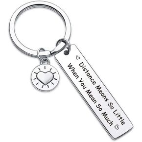 7RVZM Farewell Jewelry Long Distance Relationship Gift Boyfriend Gift Going Away Gift Girlfriend Gift Goodbye Farewell Gift Long Distance Gift Husband Gift Couple Keychain Daughter Jewelry