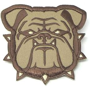 Milspec Monkey Bulldog Patch 3 Inch x 3.2 Inch Desert Color