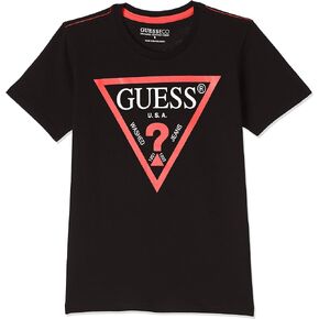 GUESS Boys' Big Organic Cotton Classic Logo T-Shirt