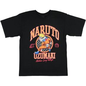 Naruto Shippuden Boys' Uzumaki Hidden Leaf Village Licensed T-Shirt