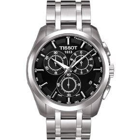 Tissot mens Couturier Chrono Quartz stainless-steel Dress Watch Grey T0356171105100