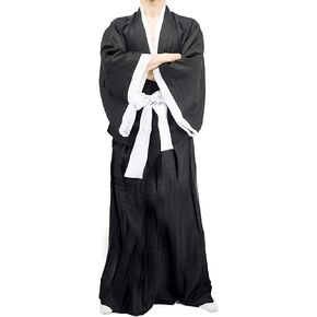 Costume for Anime Character Cosplay Bat Sleeve Cloak and Pants Loose Black S to XXL (S)