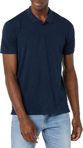 Velvet by Graham & Spencer Men's Niko Short Sleeve Polo Shirt, Midnight, X-Large in Saudi Arabia