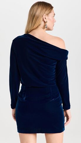 Theory Women's Asymmetrical Off Shoulder Mini Dress in Saudi Arabia