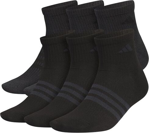 adidas mens Superlite 3.0 Quarter Socks Athletic, Lightweight, Breathable With Targeted Padding and Arch Compression (6-pair) Quarter Sock (pack of 6) in Saudi Arabia
