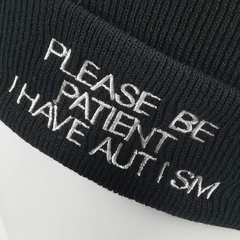 Daddy Letter Cap Very Casual Beanies Hat for Men Women Knitted Winter Hat Hip-Hop Skullies Cap Hats Black (Black+Letter) in Kuwait