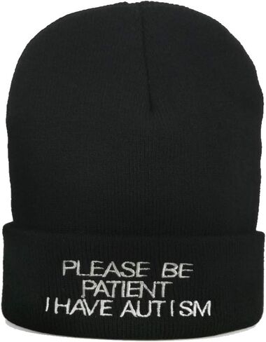 Daddy Letter Cap Very Casual Beanies Hat for Men Women Knitted Winter Hat Hip-Hop Skullies Cap Hats Black (Black+Letter) in Kuwait