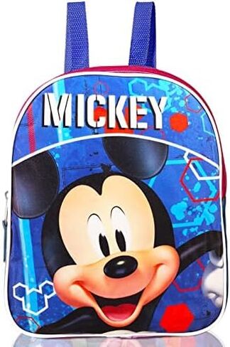 Mickey Mouse Mini Backpack with Lunch Box Set - Bundle with 11" Mickey Backpack, Mickey Mouse Lunch Bag, Water Bottle, Stickers, More | Mickey Backpack for Toddlers in Saudi Arabia