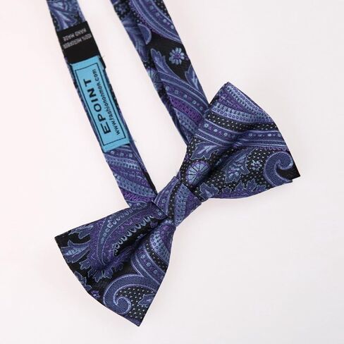 ربطة عنق رجالية مخططة باللون الأخضر من Epoint مقاس 25.6 بوصة، مقاس رقبة بمشبك قابل للتعديل، إكسسوارات قميص مربوطة مسبقًا بجيب مربع، مجموعة أساور للعطلات طويل القامة BT2111 ليموني، أخضر، حرير نقي عسلي in Kuwait