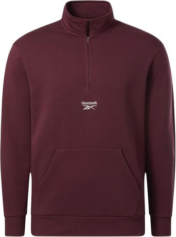 Reebok mens Identity Vintage Sport Quarter Zip Sweatshirt in Saudi Arabia