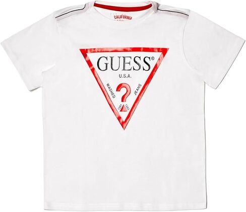 GUESS Boys' Big Organic Cotton Classic Logo T-Shirt in Saudi Arabia