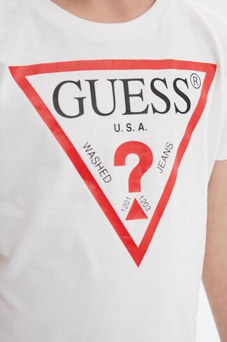 GUESS Boys' Big Organic Cotton Classic Logo T-Shirt in Saudi Arabia