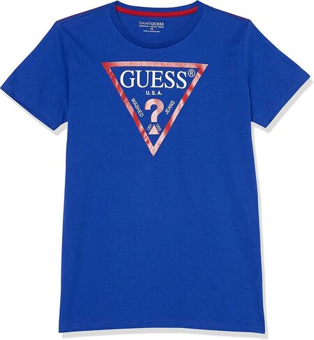 GUESS Boys' Big Organic Cotton Classic Logo T-Shirt in Saudi Arabia