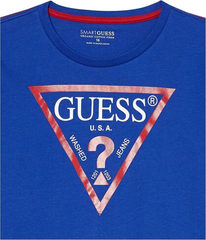 GUESS Boys' Big Organic Cotton Classic Logo T-Shirt in Saudi Arabia