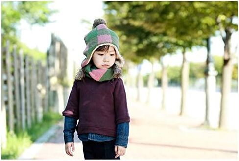 وشاح G&S للأطفال سميك محبوك ودافئ للأطفال الصغار بحلقة لا متناهية أوشحة ناعمة مكتنزة لتدفئة الرقبة للأولاد والبنات in Kuwait