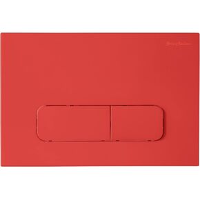 Swiss Madison Well Made Forever Wall Mount Dual Flush Actuator Plate with Rectangle Push Buttons in Rose Gold