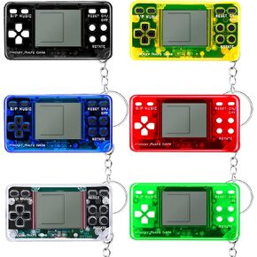 6PCS Video Game Party Favors Video Game Keychain 6 Colors Gamer Party Favors Party Supplies for Kids Video Game Favors