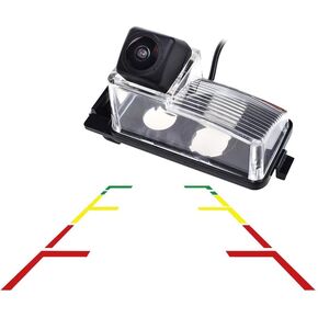 Vlicevrn HD Fisheye Vehicle Car Rear View Camera Fixed Parking Line Night Vision Backup Parking Camera for Nissan Versa Tiida Livina Pulsar Latio Fairlady Z 350Z 370Z GT-R (R35) Leaf