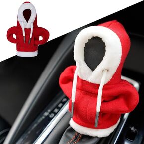 Car Shift Knob Hoodie, Funny Gear Shift Knob Shirt Sweater, Winter Warm Universal Automotive Interior Novelty Accessories Protector Decorations(Black)