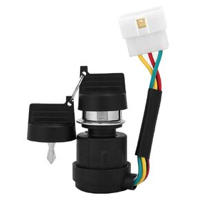 Ignition Key Switch 5 Wire Keyed Ignition Start Switch with 2 Keys for 178F/186F Air Cooled Engine Tiller