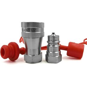 1/2" NPT Thread ISO 7241-1 Series A Quick Disconnect Coupling set W/dustcaps