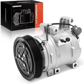 A-Premium A/C Compressor with Clutch Compatible with Mazda 3 2.3L 2007-2009, 6 2.3L 2006-2007, Turbocharged