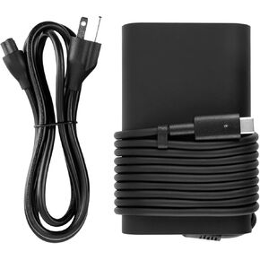 65W USB C Type-C AC Charger for Dell LA65NM170, DA30NM150, LA45NM150, 02YKOF, Dell XPS 12 9250, Dell Latitude 11 5175, Latitude 12 7275, Latitude 13 7370, Latitude 14 5480 Power Supply Cord