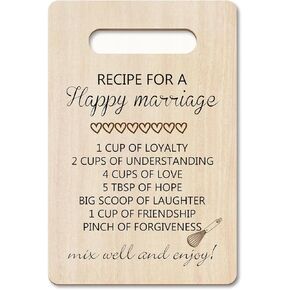 Marriage Wedding Gifts Kitchen Wall Decor Kitchen Gifts for Women Men Newlyweds Couple Anniversary Housewarming Gifts New Home House Owner Farmhouse Dining Room Kitchen Decorations Wood Sign -14