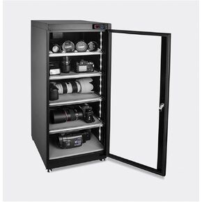 100L 5 Layers Electronic Dry Cabinet Camera Storage Dehumidify Cabinet 100-240V Noiseless and Energy Saving for Camera and Lenses Automatic Digital Camera Storage Dry