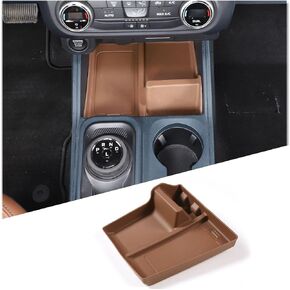 TOYCIDFG Center Console Organizer Tray Box for Ford Maverick 2022-2024 Pickup, Insert Tray Gear Shift Phone Holder Storage Box Central Control Groove Shock Pad (Black)