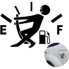 WINOMO Funny Car Stickers High Gas Consumption Decal Fuel Gage Empty Stickers (Black)