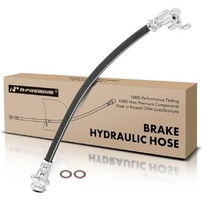 A-Premium Front Driver Brake Hydraulic Hose Compatible with Select Nissan and Infiniti Models - 350Z 2003-2009, G35 2003-2007 - Replace# 46211AL50A