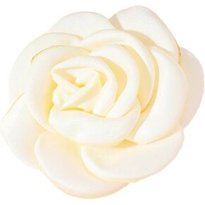 Satin Rose Flower Brooch Lapel Pins, Classic for Wedding Party Dance Banquet for Women Dress Suit Ceremony Clothes Accessories Jewelry Valentine's Day Gifts