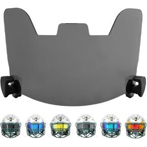 Football Visor, Visor for Helmet with High Clarity, Impact Resistant Football Helmet Visor, Easy Install Visor Football for Yough&Adult Football Gear