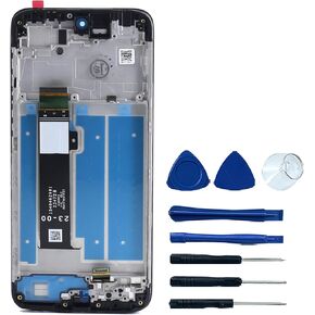 for Motorola Moto G Play 2024 XT2413V Screen Replacement Frame G Play Gen 3 XT2413 XT2413-1 XT2413-2 LCD Display Touch Panel Screen Digitizer Assembly with Frame Replacement XT2413V 6.5“