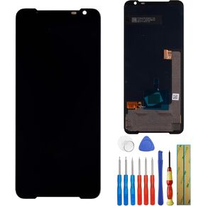 LCD Display Compatible with ASUS ROG Phone 3 ZS661KL ZS661KS I003DD 6.59" LCD Display Touch Screen Assembly with Tools